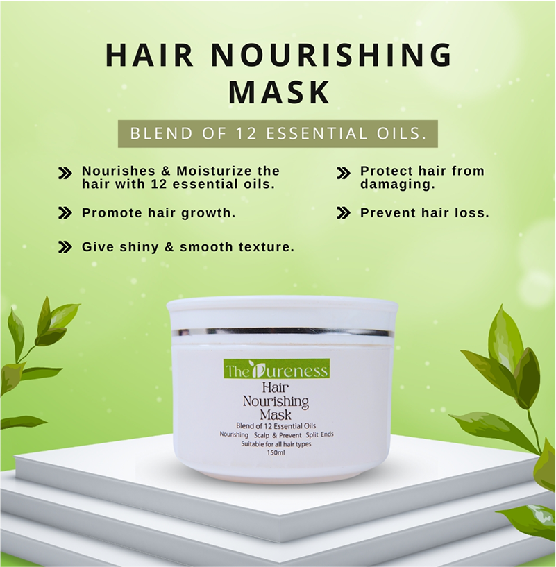 Hair Nourishing Mask Blend of 12 Essential Oils