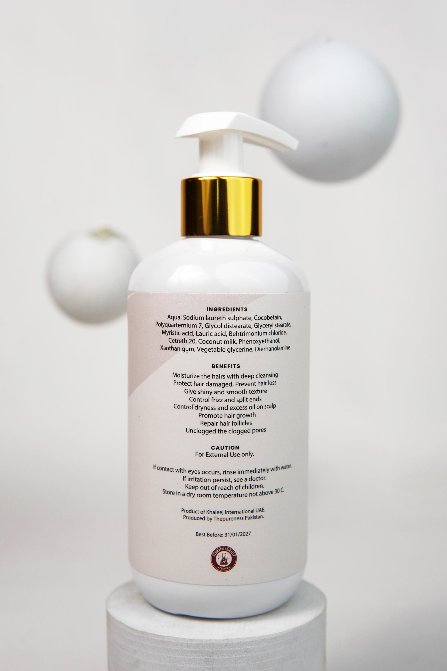 Coconut Milk Hair Frizz Control Shampoo