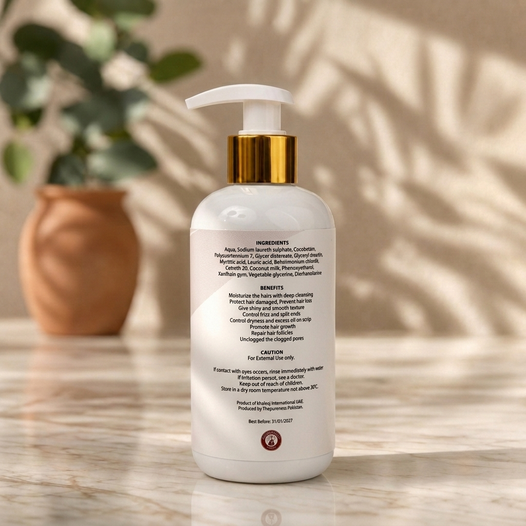 Coconut Milk Hair Frizz Control Shampoo