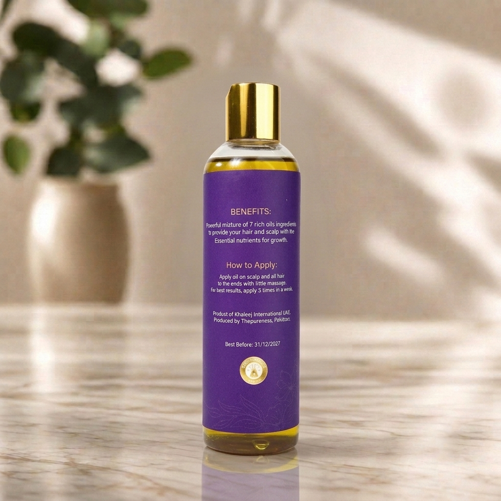 Grow Hair Oil Blend of 7 Rich Oils