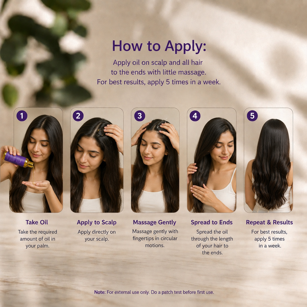 Grow Hair Oil Blend of 7 Rich Oils